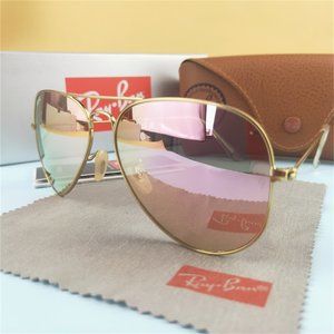 Ray-Ban Aviator G-15 silver/pink mirror RB3025 Sunglasses💜💜